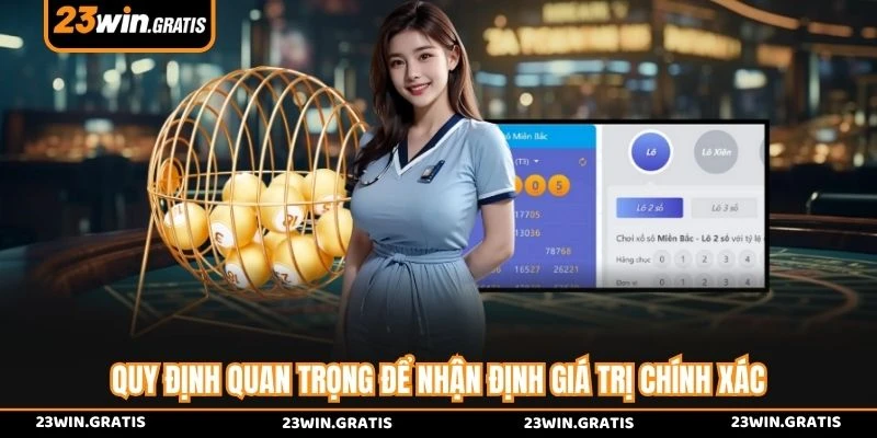 Quy định quan trọng để nhận định giá trị chính xác